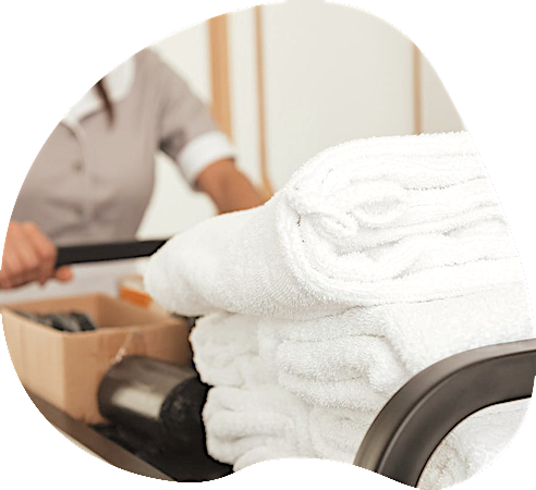 GN Services cleaner cleaning shower